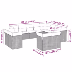 VidaXL 3218532 set mobili da esterno - Vista aggiuntiva 3