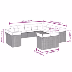 VidaXL 3218545 set mobili da esterno