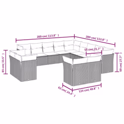VidaXL 3218546 set mobili da esterno