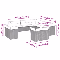 VidaXL 3218562 set mobili da esterno - Vista aggiuntiva 3