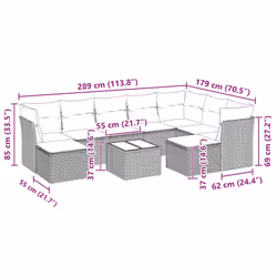 VidaXL 3218572 set mobili da esterno - Vista aggiuntiva 3