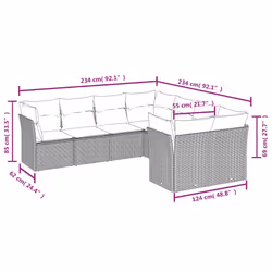 VidaXL 3218585 set mobili da esterno