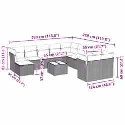 VidaXL 3218612 set mobili da esterno - Vista aggiuntiva 3