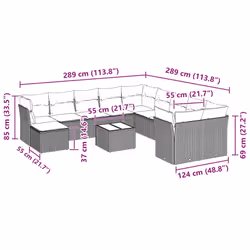 VidaXL 3218622 set mobili da esterno - Vista aggiuntiva 3
