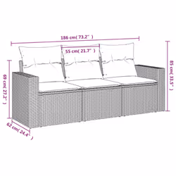 VidaXL 3218649 set mobili da esterno