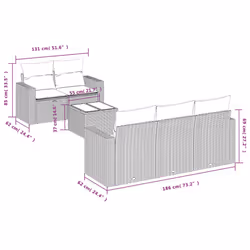 VidaXL 3218689 set mobili da esterno