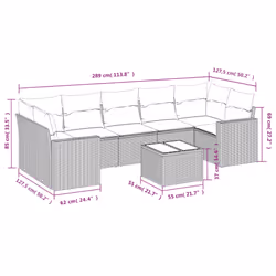 VidaXL 3218730 set mobili da esterno