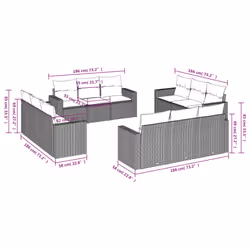 VidaXL 3218759 set mobili da esterno