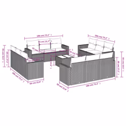VidaXL 3218762 set mobili da esterno - Vista aggiuntiva 3