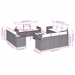 VidaXL 3218770 set mobili da esterno