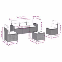VidaXL 3218775 set mobili da esterno - Vista aggiuntiva 3