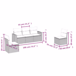 VidaXL 3218778 set mobili da esterno