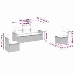 VidaXL 3218782 set mobili da esterno - Vista aggiuntiva 3