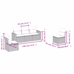 VidaXL 3218783 set mobili da esterno
