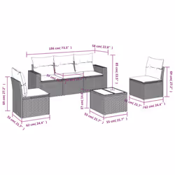 VidaXL 3218785 set mobili da esterno