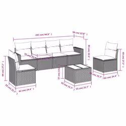VidaXL 3218813 set mobili da esterno - Vista aggiuntiva 3