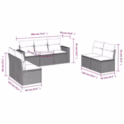 VidaXL 3218816 set mobili da esterno