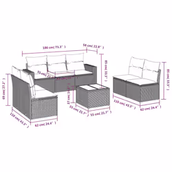 VidaXL 3218822 set mobili da esterno - Vista aggiuntiva 3