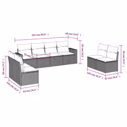 VidaXL 3218836 set mobili da esterno