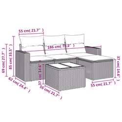 VidaXL 3218862 set mobili da esterno