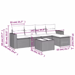 VidaXL 3218889 set mobili da esterno
