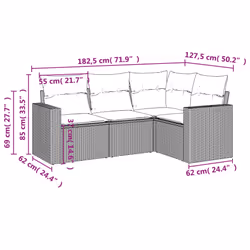 VidaXL 3218900 set mobili da esterno - Vista aggiuntiva 3