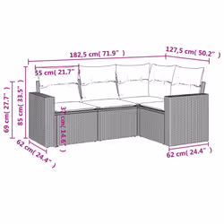 VidaXL 3218902 set mobili da esterno - Vista aggiuntiva 3