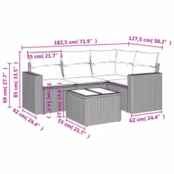 VidaXL 3218906 set mobili da esterno - Vista aggiuntiva 8