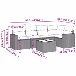 VidaXL 3218923 set mobili da esterno