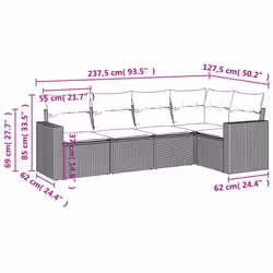 VidaXL 3218926 set mobili da esterno - Vista aggiuntiva 7