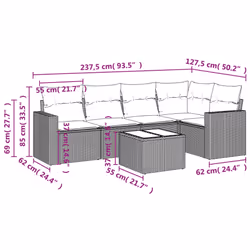VidaXL 3218929 set mobili da esterno