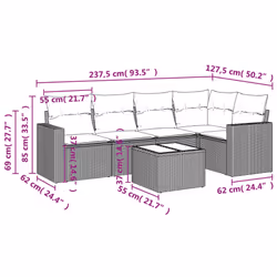 VidaXL 3218930 set mobili da esterno