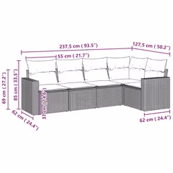 VidaXL 3218932 set mobili da esterno - Vista aggiuntiva 3