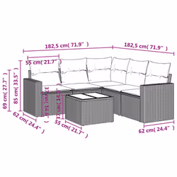 VidaXL 3218935 set mobili da esterno - Vista aggiuntiva 8
