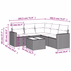VidaXL 3218945 set mobili da esterno - Vista aggiuntiva 8