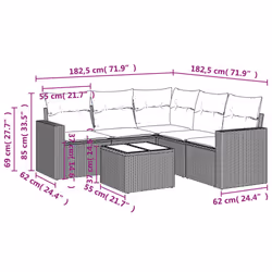VidaXL 3218950 set mobili da esterno