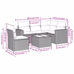VidaXL 3218965 set mobili da esterno