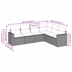 VidaXL 3219010 set mobili da esterno