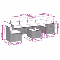 VidaXL 3219026 set mobili da esterno