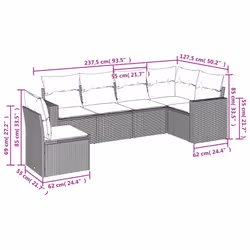 VidaXL 3219028 set mobili da esterno