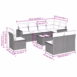 VidaXL 3219065 set mobili da esterno