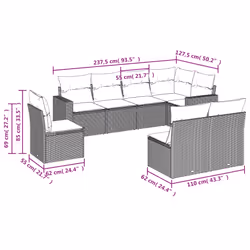 VidaXL 3219069 set mobili da esterno - Vista aggiuntiva 3