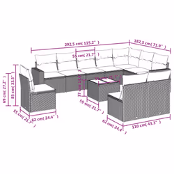 VidaXL 3219100 set mobili da esterno