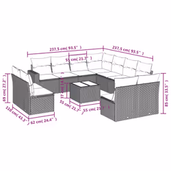 VidaXL 3219123 set mobili da esterno