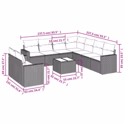 VidaXL 3219145 set mobili da esterno - Vista aggiuntiva 3