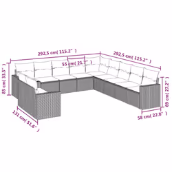 VidaXL 3219176 set mobili da esterno