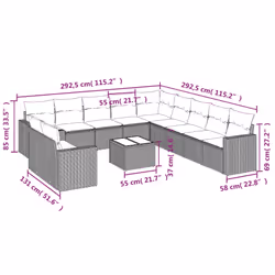 VidaXL 3219180 set mobili da esterno