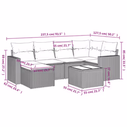 VidaXL 3219256 set mobili da esterno