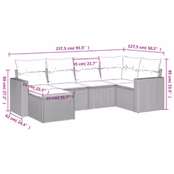 VidaXL 3219259 set mobili da esterno