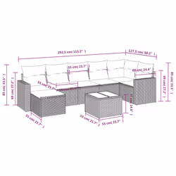 VidaXL 3219278 set mobili da esterno
